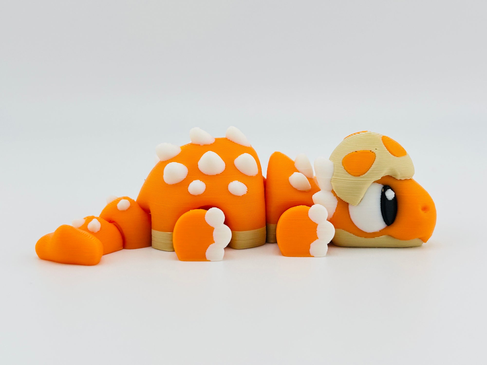 Baby Ankylosaurus Orange Tan