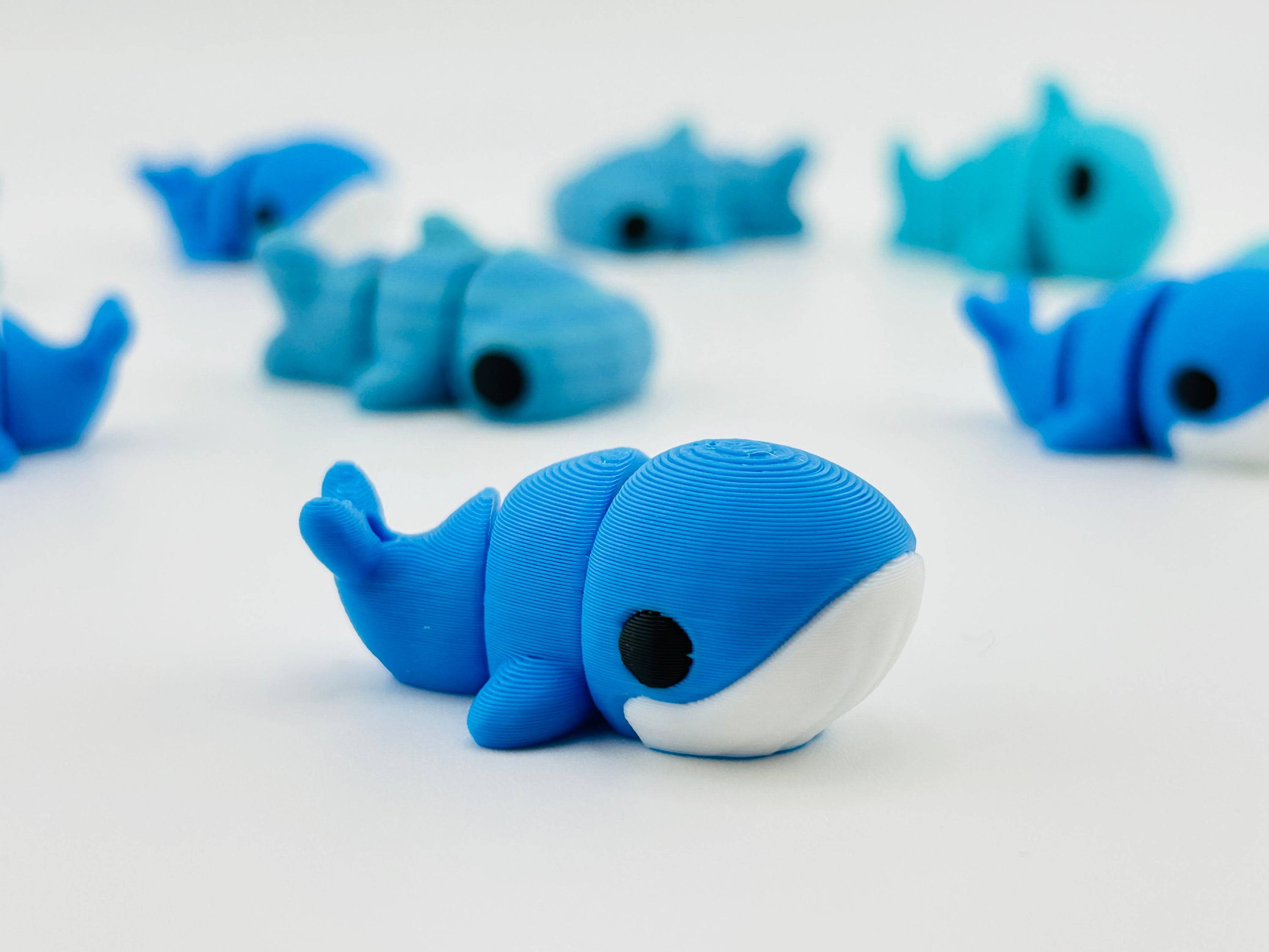 Baby Blue Whale Keychain